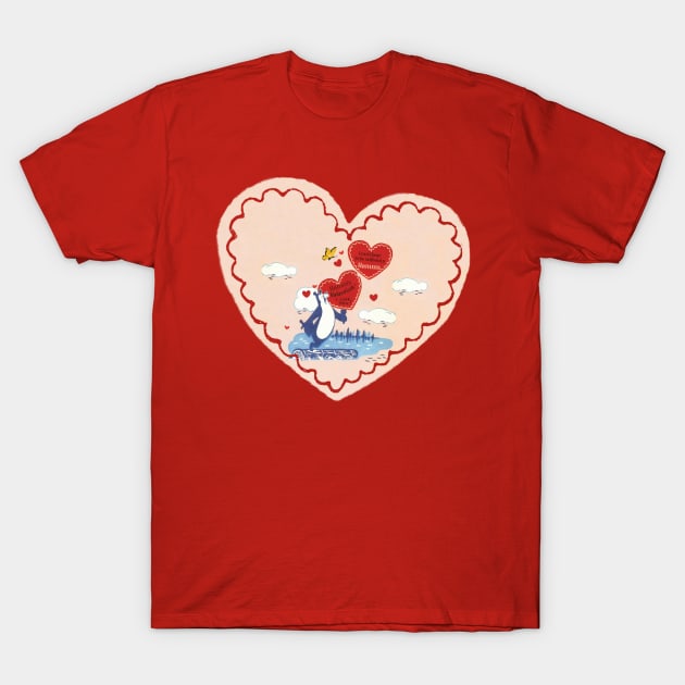 Hamm's Valentine Bear T-Shirt by Eugene and Jonnie Tee's